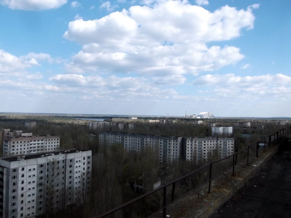 Widok z bloku Prypeci 