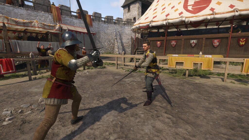 Ale mimo to pojedynki wciąż wymagają jakiegoś skupienia, a postacie są cudownie animowane! Kingdom Come: Deliverance 2, KCD 2, Kingdom Come: Deliverance II, KCD II, czeska gra o średniowieczu
