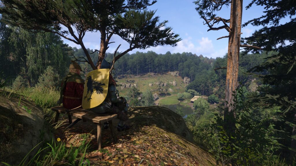 Możemy znaleźć wiele miejsc, w których da się po prostu usiąść i podziwiać. Kingdom Come: Deliverance 2, KCD 2, Kingdom Come: Deliverance II, KCD II, czeska gra o średniowieczu